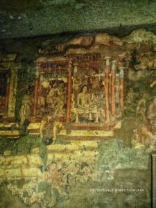 Ajanta Cave 1 painting