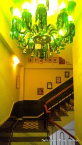 Art Deco elements on the stairwell