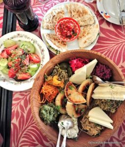 Assorted Pkhali with salad & bread