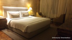 Bedroom of suite at Suryagarh Jaisalmer