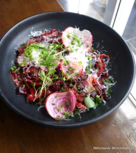 Beetroot Pappardelle with Paua at Baduzzi Auckland