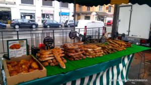 Breads at Marché Quai Saint-Antoine Lyon France