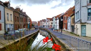 Canals in medieval district of Saint-Leu Amiens