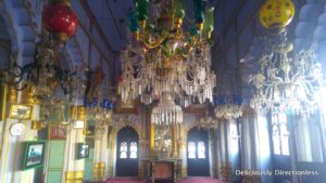 Chandeliers in hall of Chota Imambara Lucknow