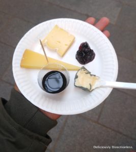 Cheese platter at Torvehallerne Copenhagen