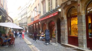 Cobbled streets of Lyon France