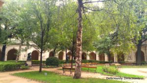 Courtyard of Musée des Beaux-Arts Lyon France