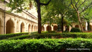 Courtyard of Musée des Beaux-Arts Lyon France