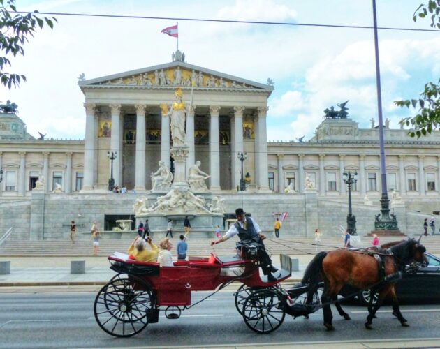 Horse carriage on Ringstrasse, Vienna