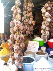 Dried persimmon in Tbilisi market