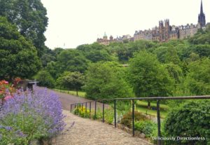 Edinburgh Old Town from Princes Street Garden