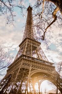 Eiffel Tower low angle - Photo by Diogo Fafundes on Unsplash