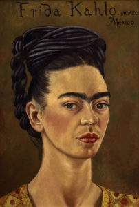 Frida Kahlo, Self-Portrait with Red and Gold Dress, 1941 © Gerardo Suter_The Jacques and Natasha Gelman Collection of 20th Century Mexican Art and The Vergel Foundation