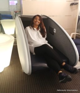 GoSleep pods at Finnair Business Class Lounge in Helsinki