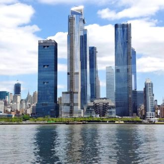 Manhattan skyline with Hudson Yards