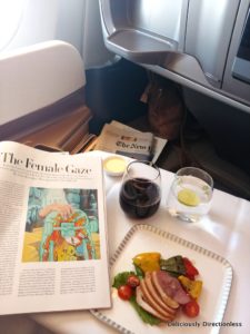 Meal 1 Singapore Airlines Business Class