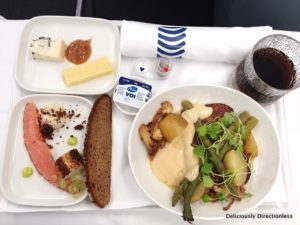 Meal on-board Finnair Business Class 2