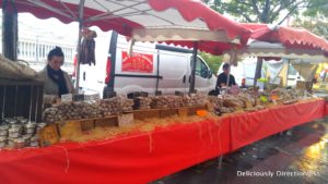 Meat shop at Marché Quai Saint-Antoine Lyon France