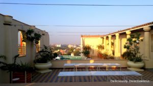 Narendra Bhawan rooftop and swimming pool with a view of Bikaner