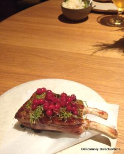 Pork rib with lingonberries at 108 CPH Copenhagen