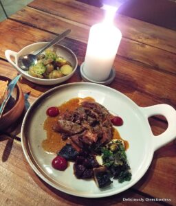 Reindeer steak at Mathallen Tromsø