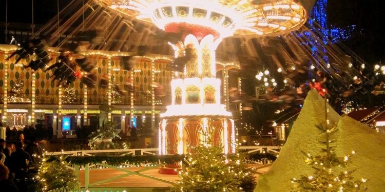 Rides at Tivoli Gardens Copenhagen
