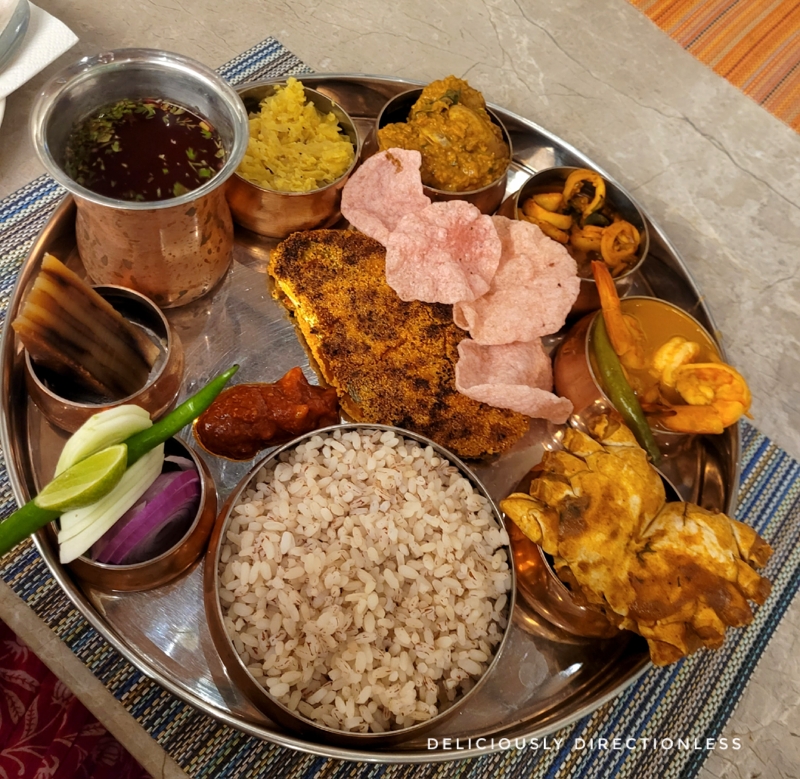 Seafood thali at Fairfield by Marriott