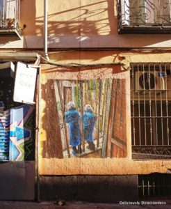 Street art in Malasana Madrid