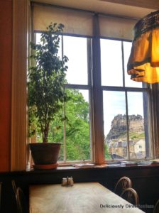 View from Elephant House Cafe Edinburgh