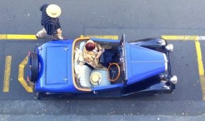 Vintage car in Napier New Zealand
