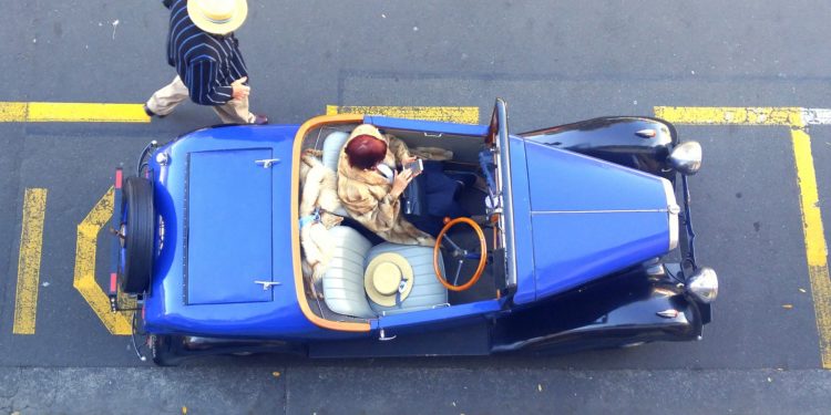 Vintage car in Napier New Zealand